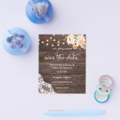 Begroting Foto hout, met de oogdruppelaar de datum Flyer (Enkel)