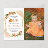 Begroting Foto kleine Cutie 1st Birthday Uitnodige (Voorkant)