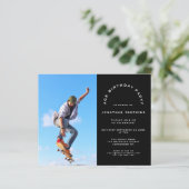 Begroting Foto Man elke zondag uitnodiging (Staand voorkant)