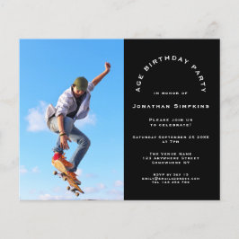 Begroting Foto Man elke zondag uitnodiging