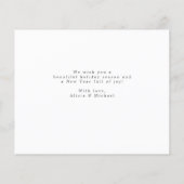 Begroting foto nieuwe kerstfeestkaart (Achterkant)