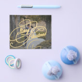 Begroting foto nieuwe kerstfeestkaart flyer (Enkel)