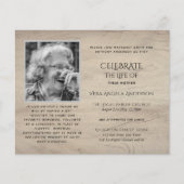 BEGROTING FOTO Uitvaart uitnodigingen (Voorkant)