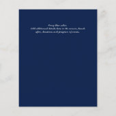 BEGROTING FOTO Uitvaart uitnodigingen (Achterkant)