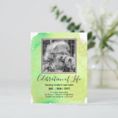 BEGROTING FOTO Uitvaart uitnodigingen (Staand voorkant)