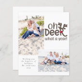 Begroting Foto van Deer wat een jaar! feestdagenka (Voorkant / Achterkant)
