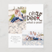 Begroting Foto van Deer wat een jaar! feestdagenka (Voorkant)