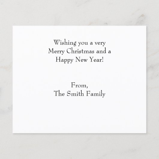 Begroting Foto van het seizoen: Jolly Kerstmis (Achterkant)