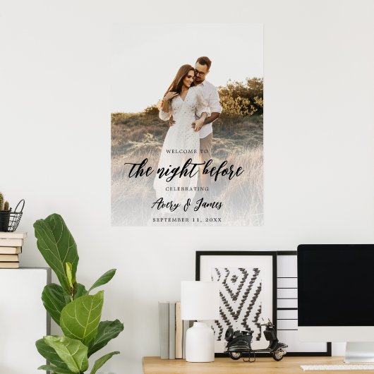 Begroting Fotorepetitie 's nachts eten Poster (Thuiskantoor)