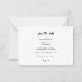 Begroting Foto's en kalligrafie 2B Darker Hor Save Notitiekaartje (Achterkant)