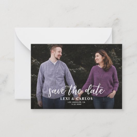 Begroting Foto's en kalligrafie 2B Darker Hor Save Notitiekaartje (Voorkant)