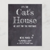 Begroting Funny Cat Pet Moving Announge (Voorkant)