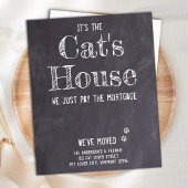 Begroting Funny Cat Pet Moving Announge