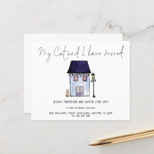 Begroting Funny My Cat I heeft Script Moving (Voorkant / Achterkant in situ)