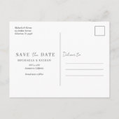 Begroting Garden Wedding Save the Date Aankondigingskaart (Achterkant)