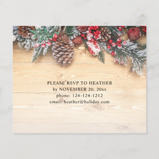 Begroting Garland & Berries Rustic kerstfeest (Achterkant)