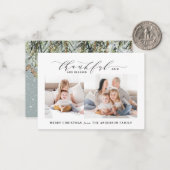 Begroting Geankerde en gezegende fotokerst Notitiekaartje (Voorkant / Achterkant in situ)