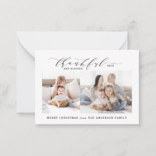 Begroting Geankerde en gezegende fotokerst Notitiekaartje