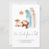 Begroting Geen Wieg voor kerstKaart met biesthetis (Voorkant)