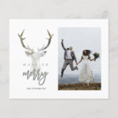 Begroting Gehuwd en Merry Rustic Deer Holiday (Voorkant)