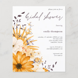 Begroting Gele Floral Bridal Shower