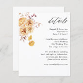 Begroting: Gele Golden Floral Boho - Gegevens (Voorkant / Achterkant)