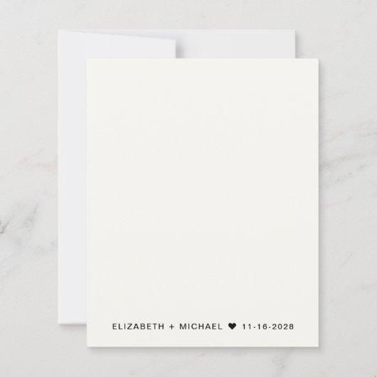 Begroting gelukkig ooit na uitnodiging van het huw (Achterkant)