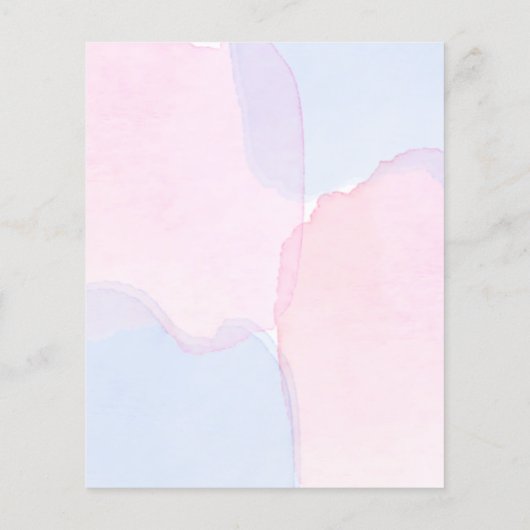 Begroting gender laat roze blauwe uitnodiging zien (Achterkant)