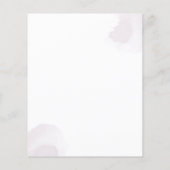 Begroting Geometrische Lijst Paarse Floral sparen  (Achterkant)