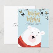 BEGROTING Gepersonaliseerd Beer Kerstmis (Voorkant / Achterkant)