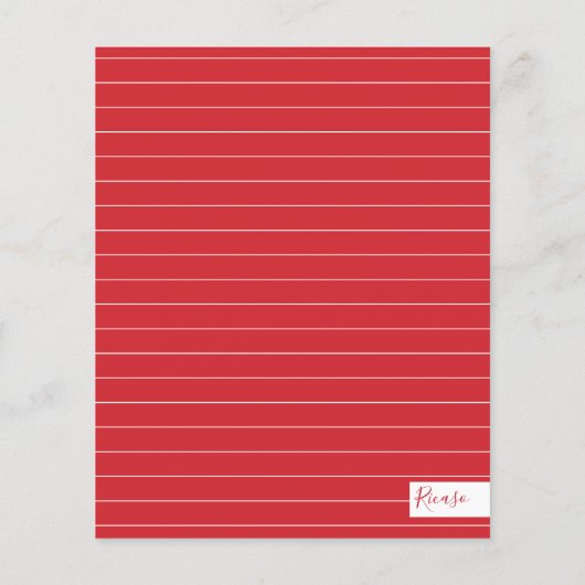 BEGROTING Gepersonaliseerd Lijst voor Kerstmis Bau (Achterkant)