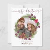 BEGROTING Gepersonaliseerde kerstfoto Holly Wreato (Voorkant)