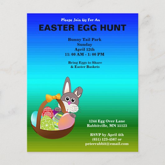 Begroting Gepilde eieren en paashap Flyer (Voorkant)