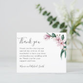 BEGROTING Gepilde Magnolia en bladeren | DANK U (Staand voorkant)