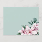 BEGROTING Gepilde Magnolia en bladeren | DANK U (Achterkant)