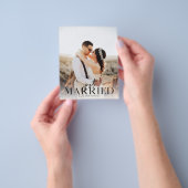 Begroting gewoon gehuwd met BT-foto-bruiloft aanko Flyer (Hand)