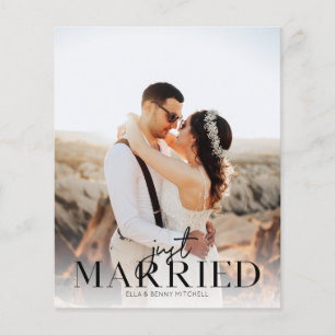 Begroting gewoon gehuwd met BT-foto-bruiloft aanko Flyer