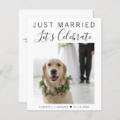 Begroting gewoon gehuwde foto-weduwschap (Voorkant / Achterkant)