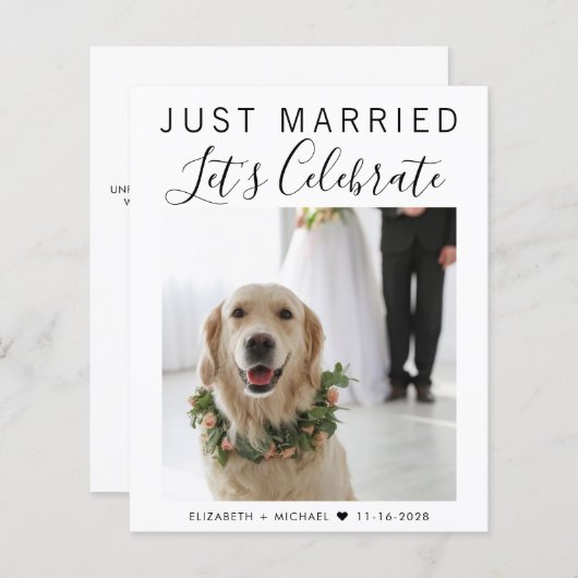 Begroting gewoon gehuwde foto-weduwschap (Voorkant / Achterkant)