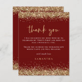 Begroting Glitter Gold Blood Red 21st Hartelijk da (Voorkant / Achterkant)