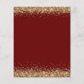 Begroting Glitter Gold Blood Red 21st Hartelijk da (Achterkant)