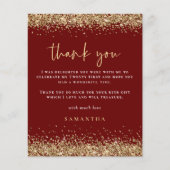 Begroting Glitter Gold Blood Red 21st Hartelijk da (Voorkant)