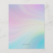 Begroting Glitter Pink Paars Butterflies Baby show (Achterkant)