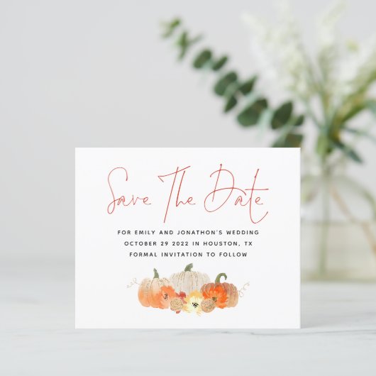 Begroting Glittery Pumpkins QR Code sparen de Datu (Staand voorkant)