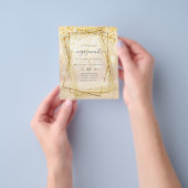 BEGROTING Glitzy Glam ENGAGEMENT Party Flyer (Hand)