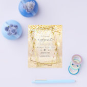 BEGROTING Glitzy Glam ENGAGEMENT Party Flyer (Enkel)