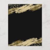 Begroting Gold Black - uitnodiging voor 50e verjaa (Achterkant)