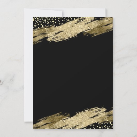 Begroting Gold Black - uitnodiging voor 50e verjaa (Achterkant)