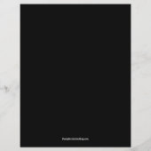 Begroting Gothic Skull Halloween Uitnodigingen (Achterkant)