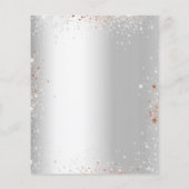 Begroting gouden ballonnen van het roos Quinceaner Flyer (Achterkant)